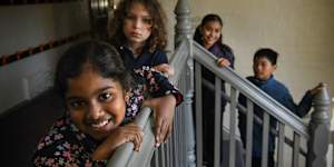 Year 4 Ashfield Public School students Priya Vivek,Arlo Lewis,Serena Attanasio and Minh Nguyen. The students took the opportunity class test on Thursday.