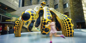 Octopus,alien life form or giant pumpkin? Yayoi Kusama sculpture takes centre stage at NGV