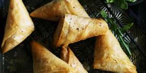 Pumpkin and ricotta foli pastries.