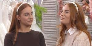 Twins Caitlin and Kristen have the exact same idea for their dream wedding dress on Say Yes To The Dress:Lancashire.