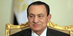 Former Egyptian president Hosni Mubarak.