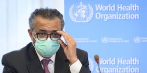 WHO chief Tedros Adhanom Ghebreyesus... the UN health agency has labelled Omicron a variant of concern.