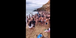 Premier to ask Victoria Police about mask enforcement after Black Rock beach party