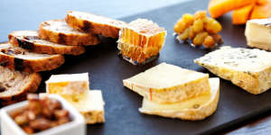 Dripping honeycomb is a newcomer to the cheeseboard.