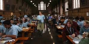 The dining hall at Geelong Grammar.