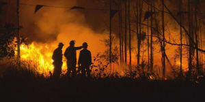 Total fire bans in place as temperatures soar and bushfires rage