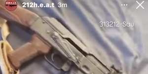 Military-style weapons posted online by a drill rap account following the shooting in Punchbowl with a similar weapon on Sunday.