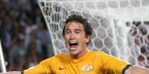 That goal:Harry Kewell celebrates the goal against Croatia that effectively qualified the Socceroos for a date with Italy at the 2006 World Cup.