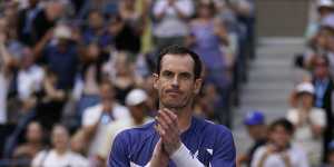 Andy Murray is into the third round of a major for just the second time in five years.