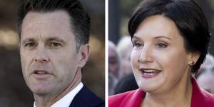 Vying for NSW Labor leadership:Chris Minns and Jodi McKay.