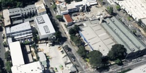 The development site is on Wyndham Street,on the right-hand side of the street pictured in this aerial.