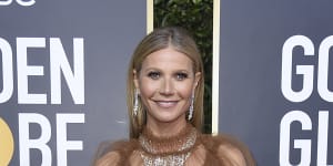 Gwyneth Paltrow arrives at the 77th annual Golden Globe Awards.