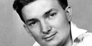 Headshot of NSW and Australian cricketer Richie Benaud on 1 January 1953. SPORTING LIFE Picture by STAFF VINEGAR SYNDROME? NEG DESTROYED Portrait head shot sporting 1950s Australia hhollins