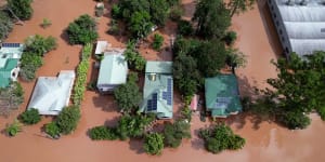 Lismore floods by drone