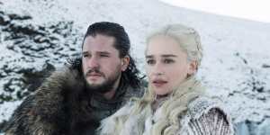 Emilia Clarke and Kit Harington in the final season of Game of Thrones.