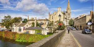 St Marys Bridge and the River Welland,in Stamford.