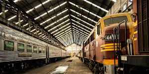 Entering the Large Erecting Shop is like stepping back in time.