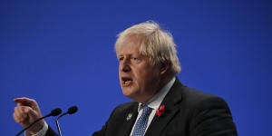 British Prime Minister Boris Johnson warns of the rebuke from voters if COP26 fails.