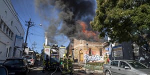 Residents evacuated in Camperdown as factory catches fire