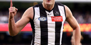 Nathan Kreuger was back in Collingwood’s team – and on the scoreboard.