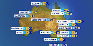 National weather forecast for Sunday May 4