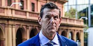 Ben Roberts-Smith at the Federal Court in Sydney in May.