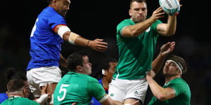 Ireland cruise into quarters after demolishing Samoa