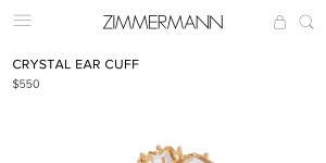 For leading-lady attention:Zimmermann’s snaking ear cuff of crystals and cubic zirconia.