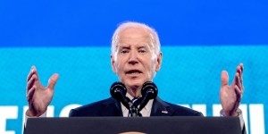 US President Joe Biden during a gun safety conference in Washington.