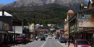 Queenstown is the largest town on Tasmania's west coast. 