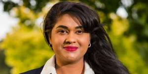 Sri Lankan born Cassandra Fernando,the new Labor member for Holt in Victoria.
