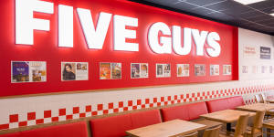 Five Guys'Penrith store was its first Australian location and was quickly followed by another in Sydney's CBD.