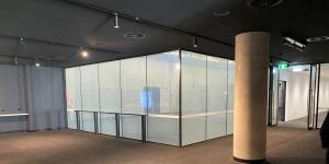 Frosted glass panels will allow VIP members to view players warming up in the change rooms.