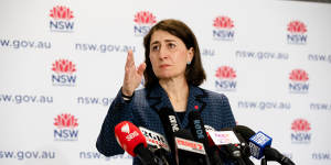 Premier Gladys Berejiklian says the health system’s “surge capacity,we estimate,is in excess of what we will need”.