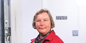 Deborah Lasky-Davison,manager of the ANZ archive,inside the Melbourne Safe Deposit in the basement of 90 Queen Street. 