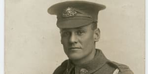 A photo of Private (Sapper) Philip Owen Ayton taken in London,December 14,1915.