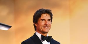 Now at number nine in the all-time Australian box office:Tom Cruise at the UK Premiere of Top Gun:Maverick in London.