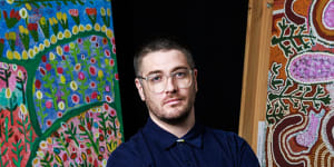 Myles Russell-Cook,senior curator of Australian and First Nations art at the National Gallery of Victoria.
