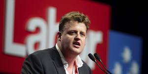CFMEU national secretary Zach Smith at Labor’s national conference last year.