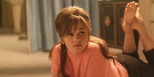 Cailee Spaeney plays Priscilla Presley in Sofia Coppola’s biopic,which is based in Presley’s memoir,Elvis and Me.