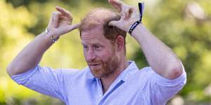 The Duke of Sussex has taken part in a spot of goat yoga during his final public appearance of the week.