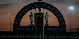 Rosehill Gardens at first light on Thursday.