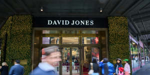 David Jones has been quietly scaling down the size of some stores. Pictured:David Jones Sydney CBD.
