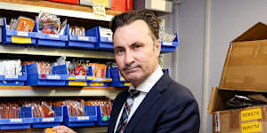 No where to go. Michael Randall has stopped sales to the US from his Sydney-based medical ID company because of the tariff chaos.