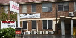 Ryde Hospital,where a doctor was diagnosed with COVID-19.