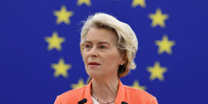 European Commission president Ursula von der Leyen says the global auto industry was being overrun by cheap Chinese vehicles.