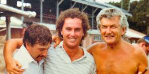 Michael Gordon (middle) with former prime minister Bob Hawke.