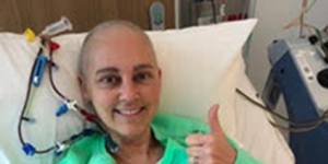 Tahli Batkilin during her cancer treatment.
