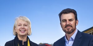 Richmond president Peggy O’Neal and CEO Brendon Gale.
