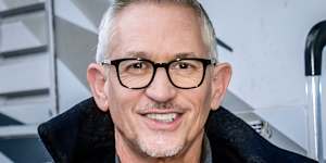 Gary Lineker arrives at the Etihad Stadium in Manchester,England,to present live coverage of the FA Cup quarter-final between Manchester City and Burnley on the BBC on Saturday.